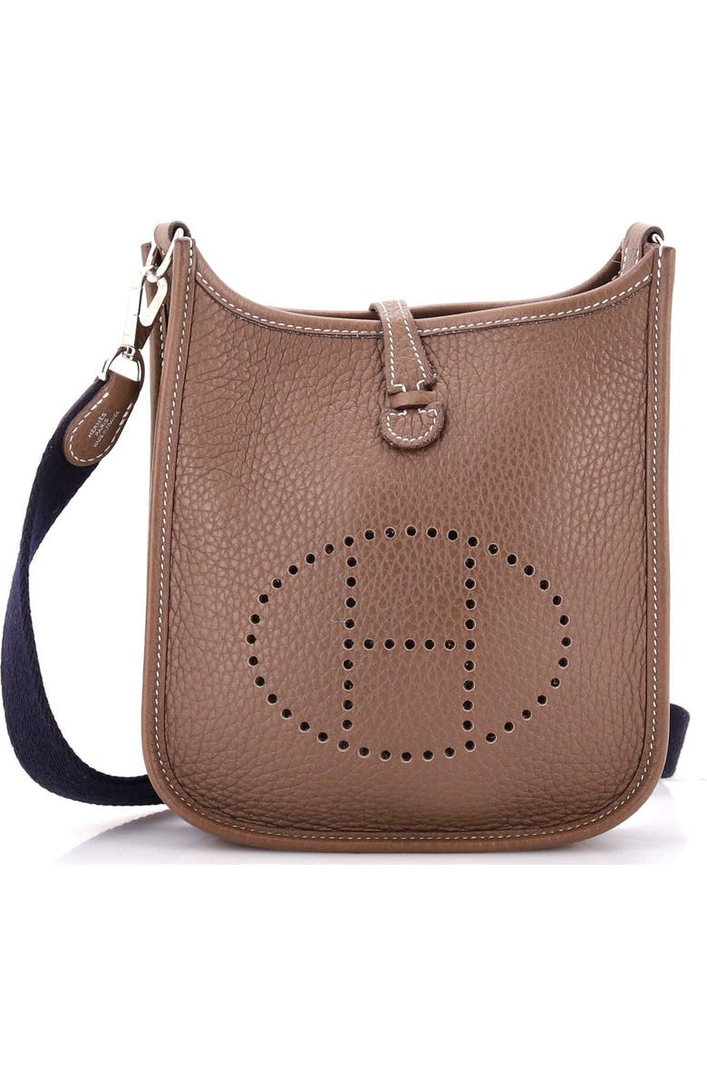 Pre-Owned Hermes Evelyne Bag Gen III Clemence TPM, Main, color, Etoupe