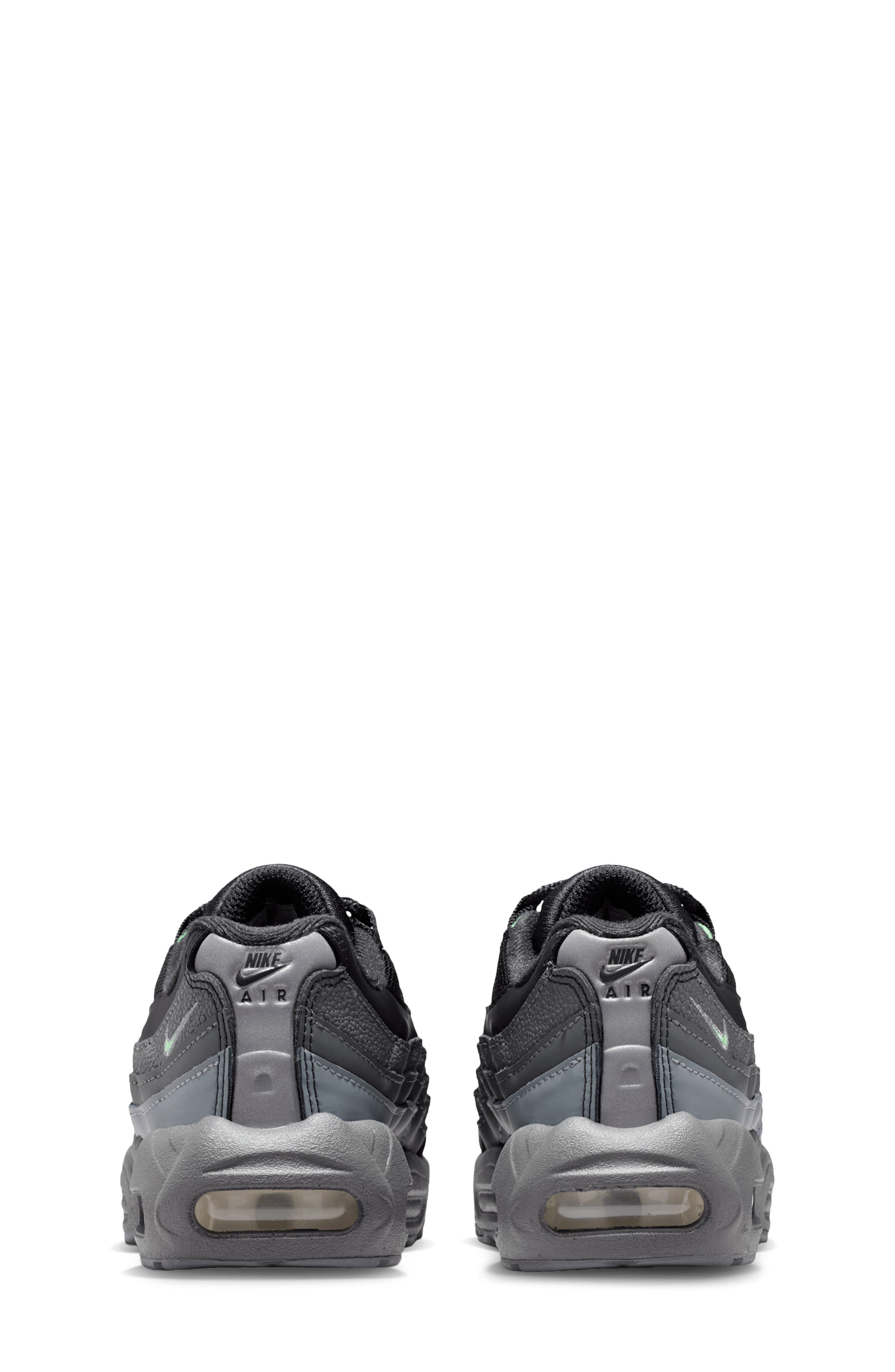 Kids' Air Max 95 Sneaker, Alternate, color, BLACK/ GREY/ IRON/ GREEN