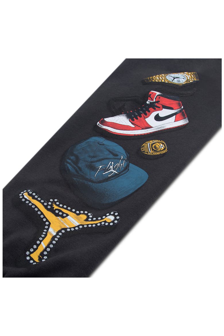 Kids' Mike's Flight Kit Fleece Joggers, Alternate, color, OFF NOIR