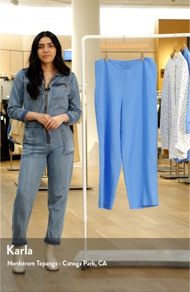 Wide Leg Linen Blend Pants, sales video thumbnail