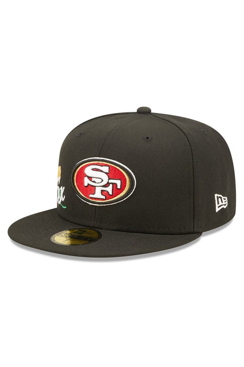 Men's New Era Black San Francisco 49ers Crown 5x Super Bowl Champions 59FIFTY Fitted Hat, Alternate, color, Black