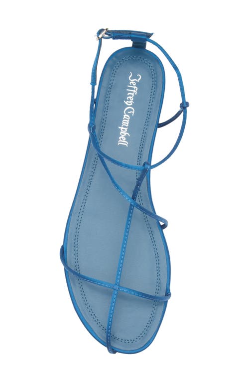 Jeffrey Campbell Trawl Ankle Strap Sandal In Blue