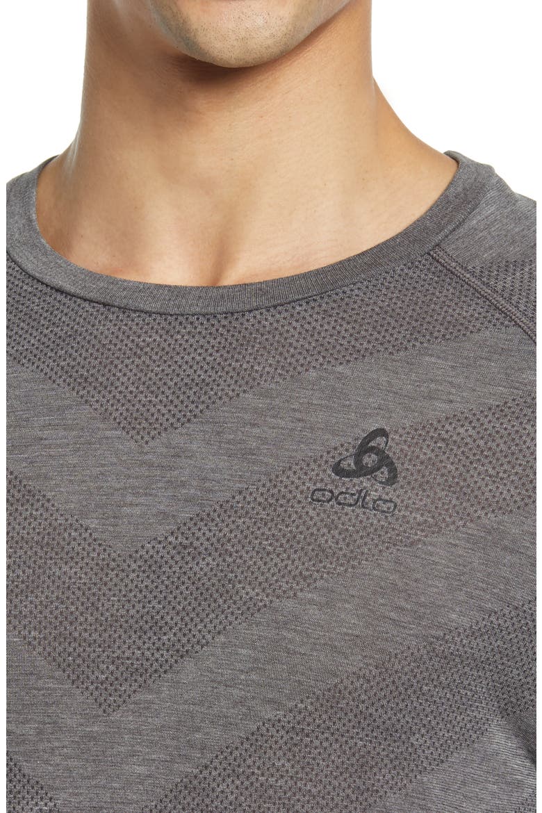 Men's Natural + Kinship Light Base Layer T-Shirt, Alternate, color, GRAY MELANGE