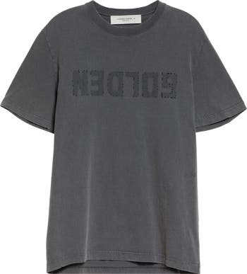 Tシャツ・カットソー GOLDEN GOOSE Distressed T-Shirt Men's white T-shirt with distressed treatment