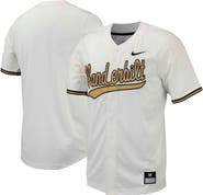 Nike Men's Nike White Vanderbilt Commodores Replica Full-Button Baseball Jersey
