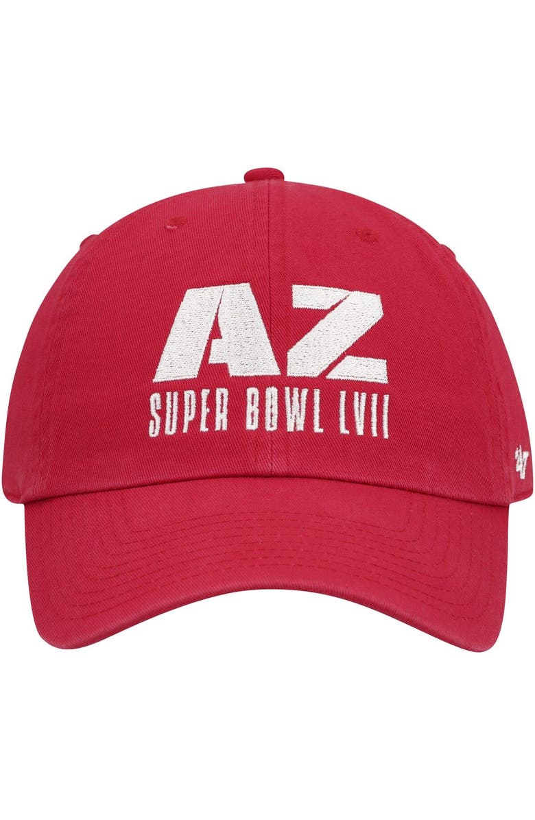 '47 Men's '47 Red Super Bowl LVII Script Clean Up Adjustable Hat, Alternate, color, 
