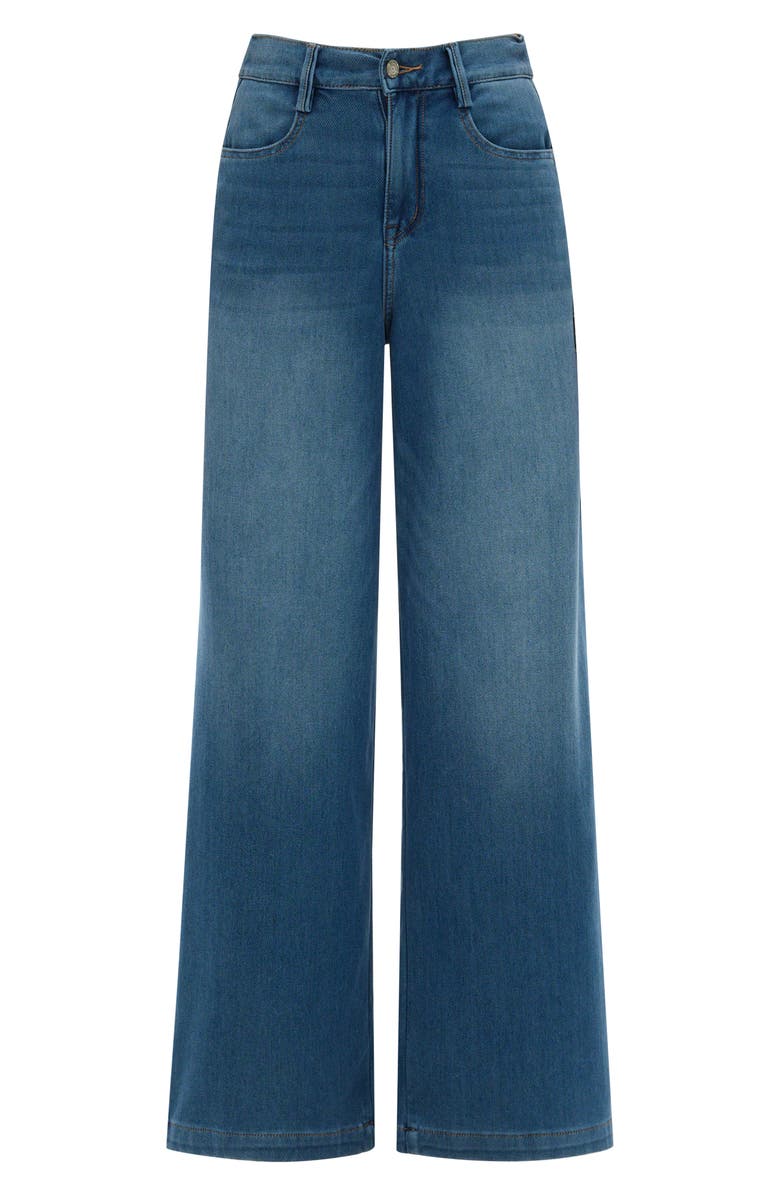 Bayeas High Waist Wide Leg Jeans, Alternate, color, Medium Blue