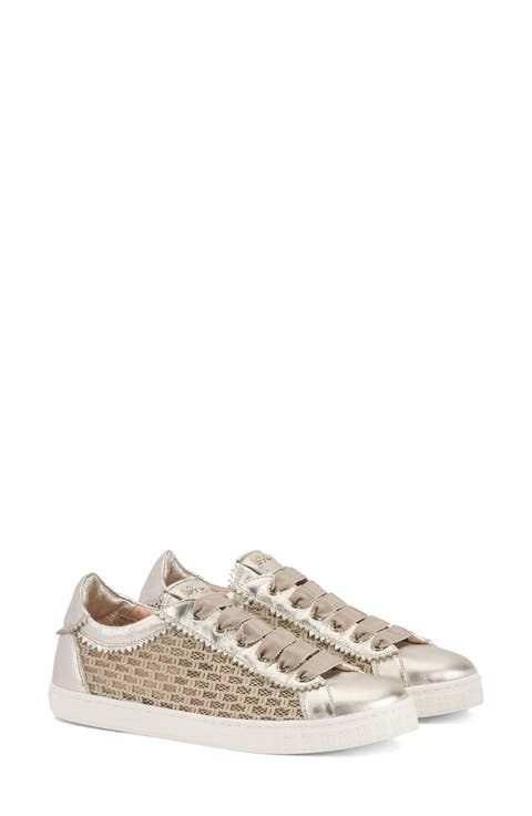 Sade Plots Sneaker with Woven Texture