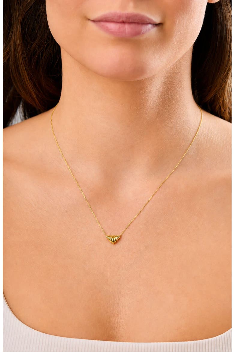 14k Gold Chevron Pendant Necklace, Alternate, color, 14K YELLOW GOLD
