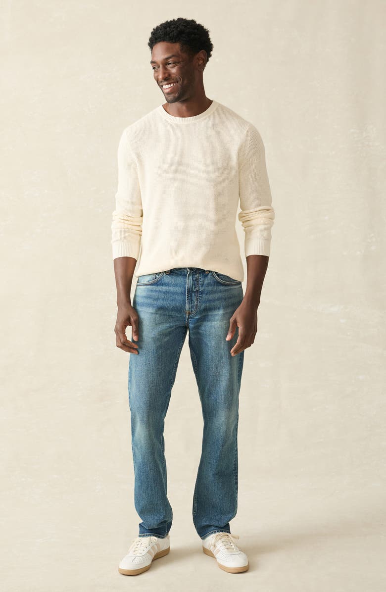 Faherty Sunwash Organic Cotton Crewneck Sweater, Alternate, color,