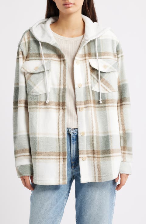 Hooded Fleece Shacket