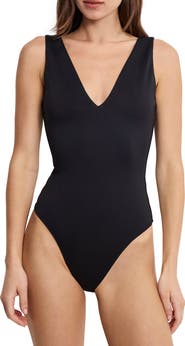 Good American Sculpting Deep V-Neck Bodysuit