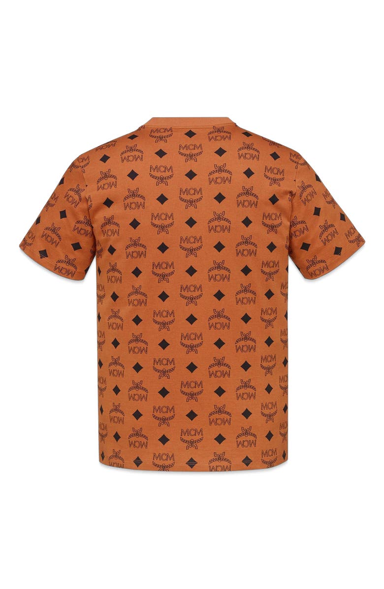 MCM Maxi Monogram Print T-Shirt in Organic Cotton, Alternate, color, 