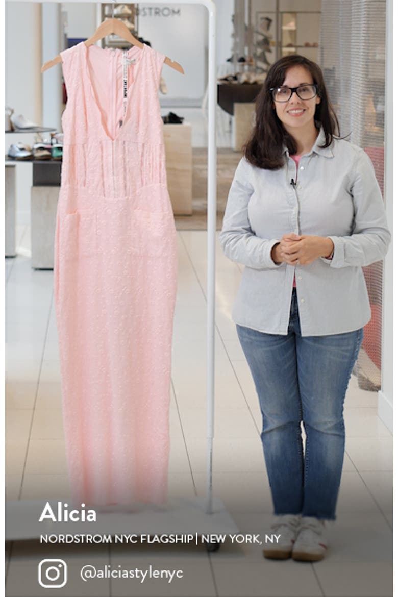 Sophina Broderie Anglaise Sleeveless Maxi Dress video