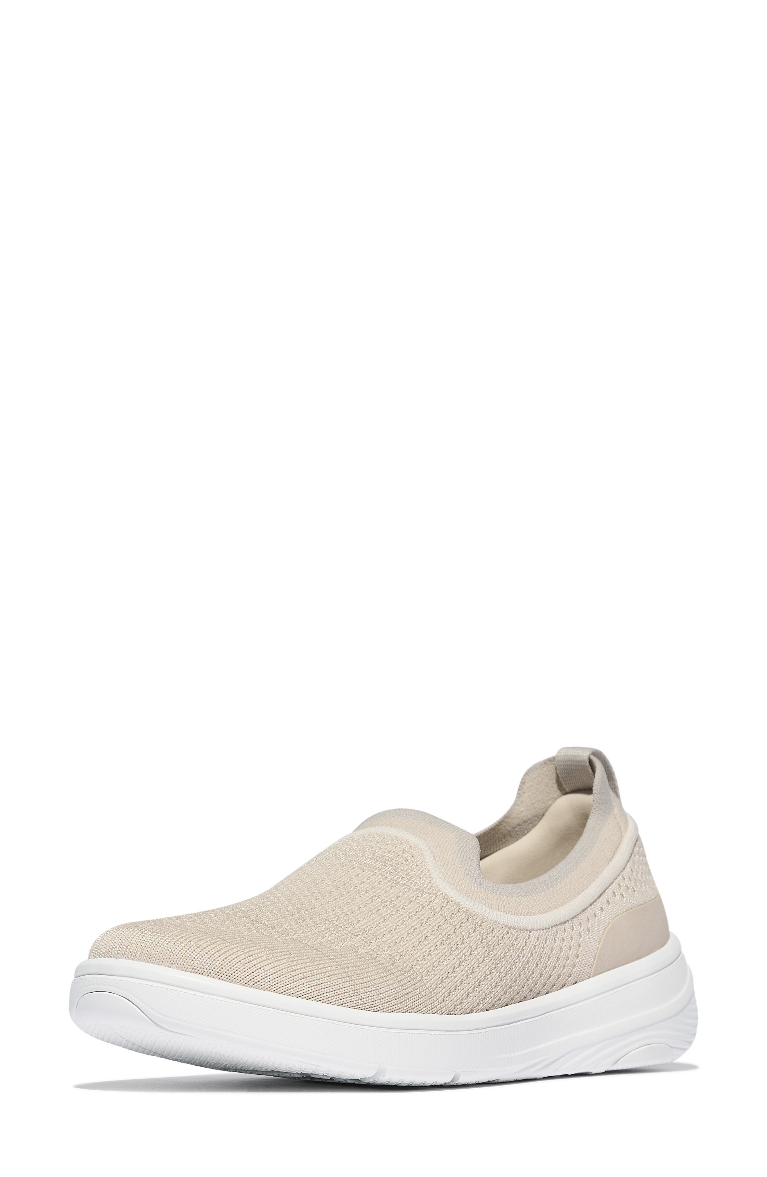 FitFlop SUPER-Q Knit Slip-On Sneaker, Alternate, color, Paris Beige