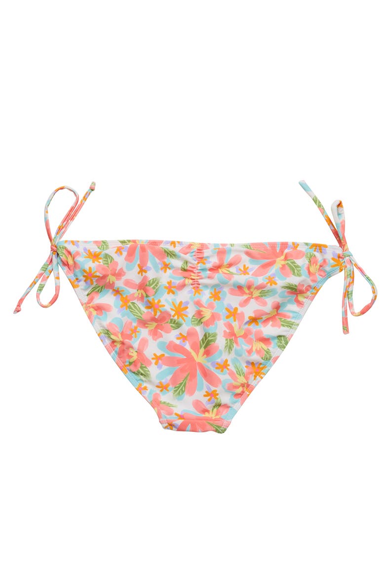 Women's Sustainable Side Tie Bikini Bottom, Alternate, color, Hawaiian Luau