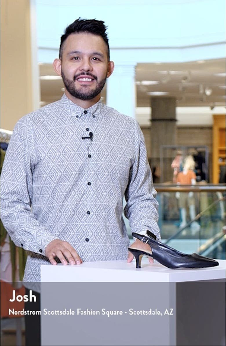 Scarlette Kitten Heel Slingback Pump, sales video thumbnail