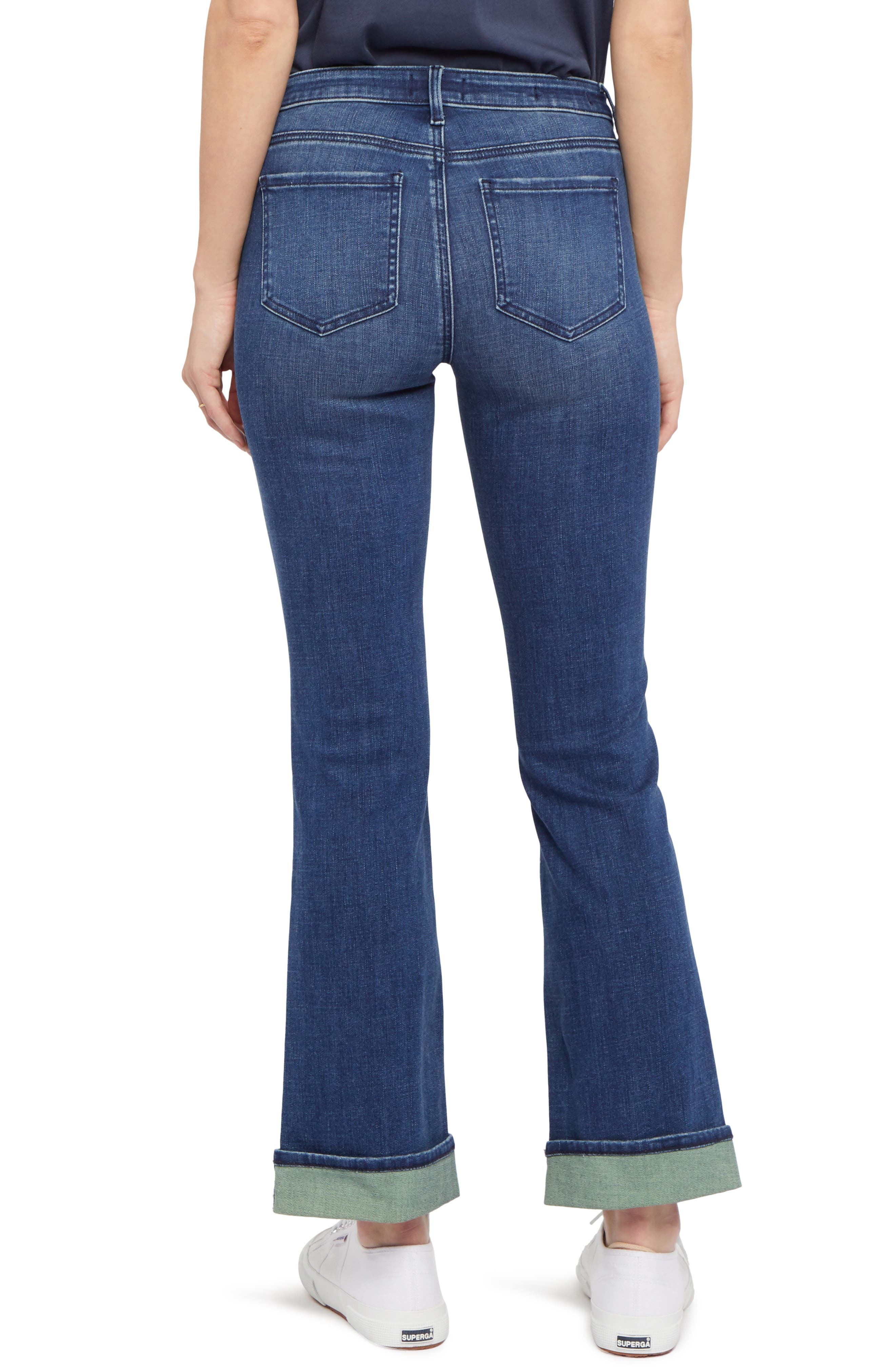 Barbara Cuffed Ankle Bootcut Jeans - image 2