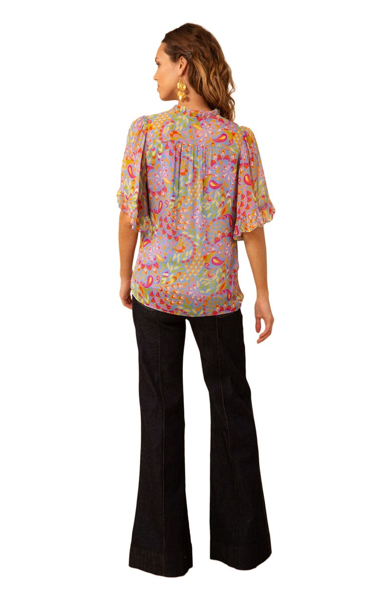 Hale Bob Diana Smocked Georgette Top, Alternate, color, 