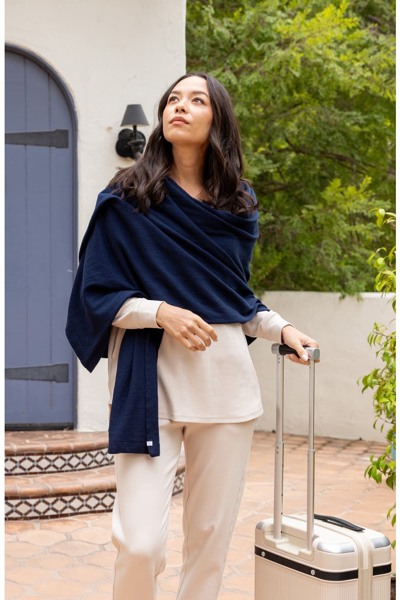 The Dreamsoft Travel Scarf, Alternate, color, OXFORD BLUE