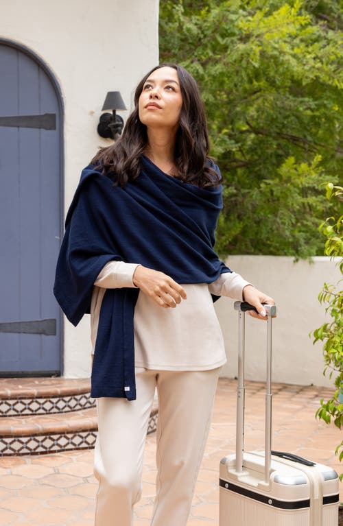 Zestt Organics The Dreamsoft Organic Cotton Travel Scarf In Blue