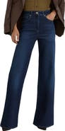 Reiss Jas High Waist Wide Leg Jeans