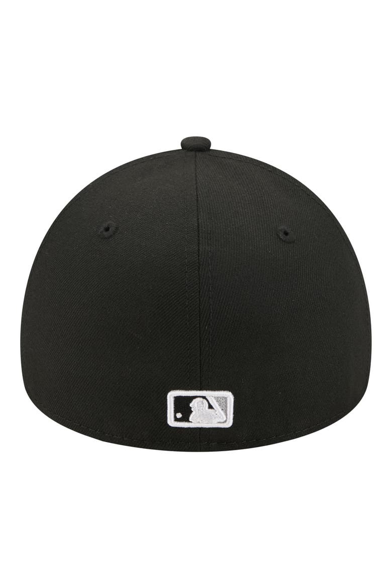 Men's New Era  Black Chicago White Sox A-Frame 59FORTY Fitted Hat, Alternate, color, Black