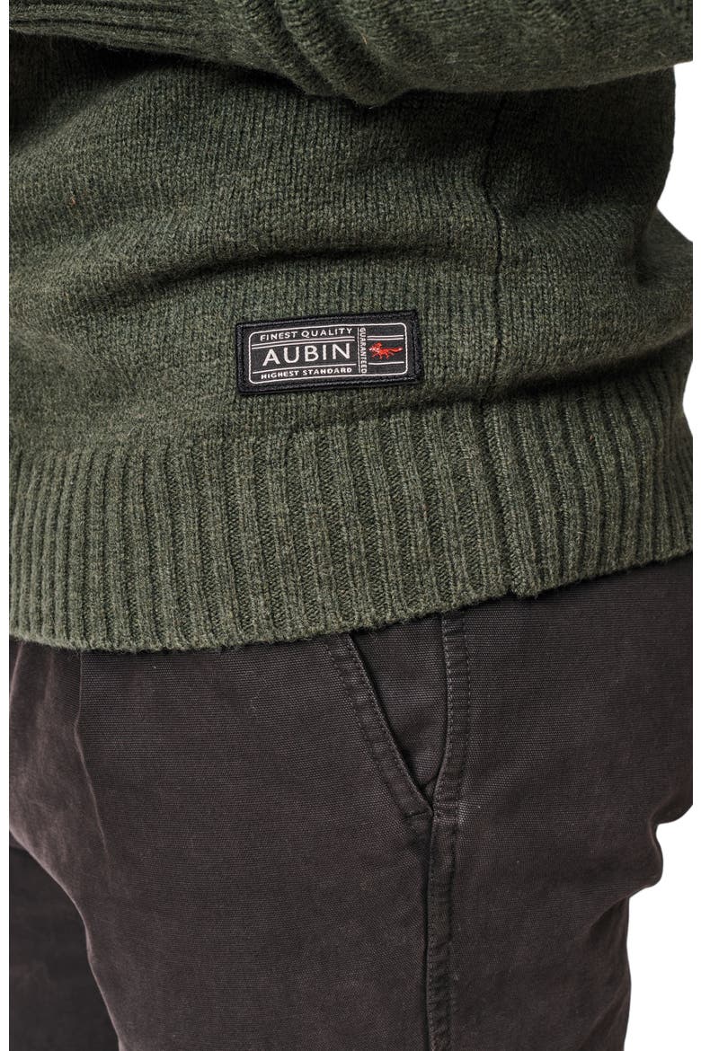 Pelham Zip Neck Sweater, Alternate, color, Dark Green