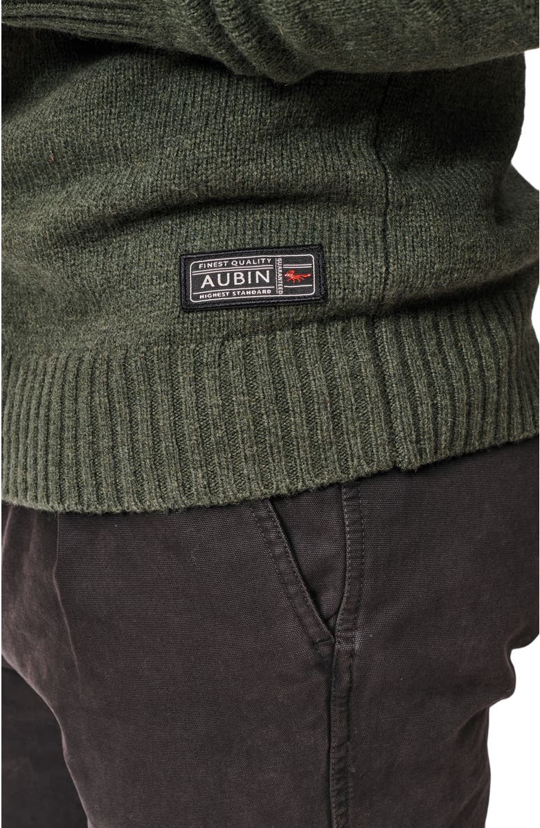 Aubin Pelham Zip Neck Sweater, Alternate, color, Dark Green