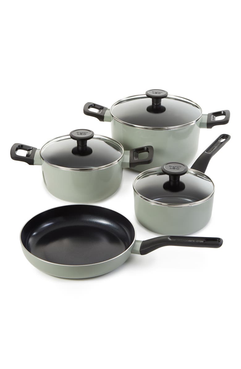 BergHOFF Leo Glint 7-Piece Cookware Set, Main, color, Sage