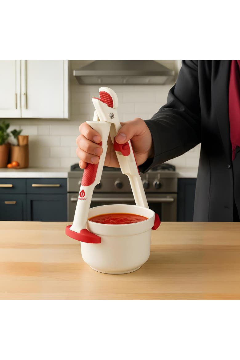2-in-1 Heat Resistant Kitchen Clip & Clamp, Alternate, color, White