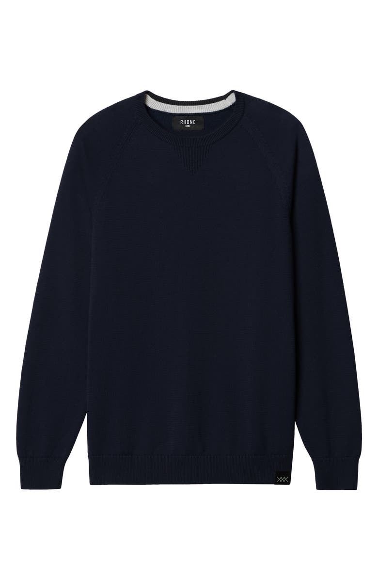 Rhone Commuter Crewneck Sweater, Alternate, color, True Navy