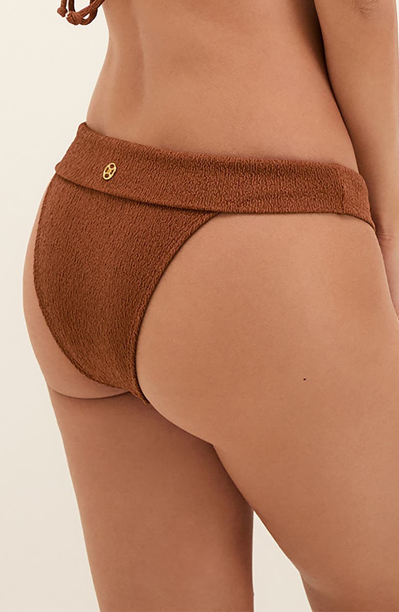 ViX Paula Hermanny Firenza Bia Tube Bikini Bottoms, Alternate, color, Brown