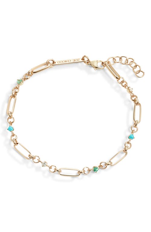 Zoë Chicco Alternating Mixed Stone Bracelet