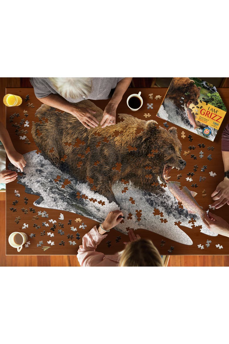 I Am Grizz 1000 Pieces Animal Shaped Jigsaw Puzzle, Alternate, color, Multicolored