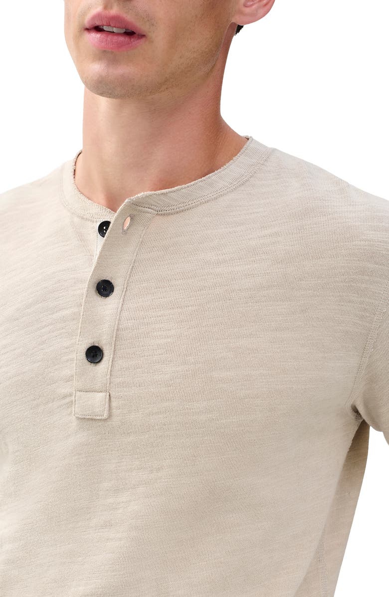 rag & bone Classic Slim Fit Henley, Alternate, color, Stonewall