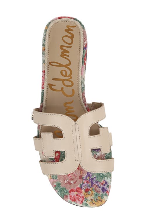 Sam Edelman Bay Slide Sandal Ecru Sand Leather In Ecru Sand