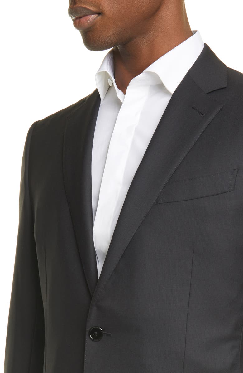 ZEGNA Ermenegildo Zegna Milano Classic Fit Solid Wool Suit, Alternate, color, 