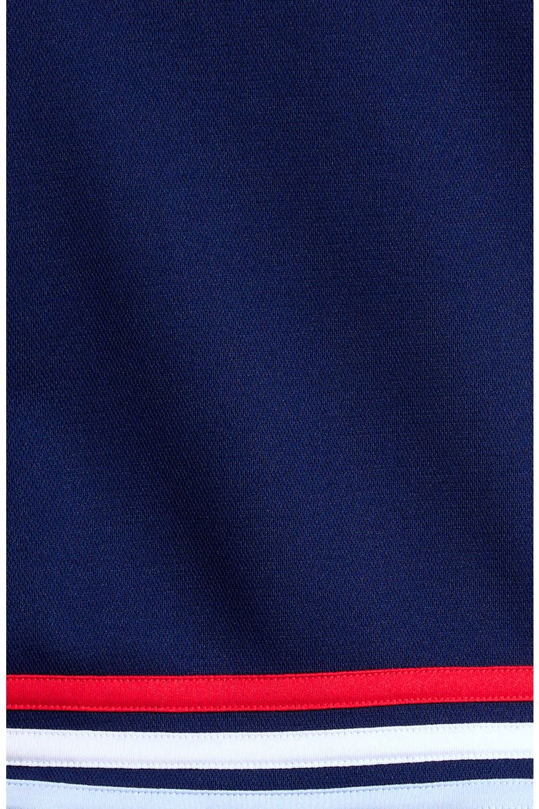 Kids' Polo Ruffle Dress, Alternate, color, DARK BLUE
