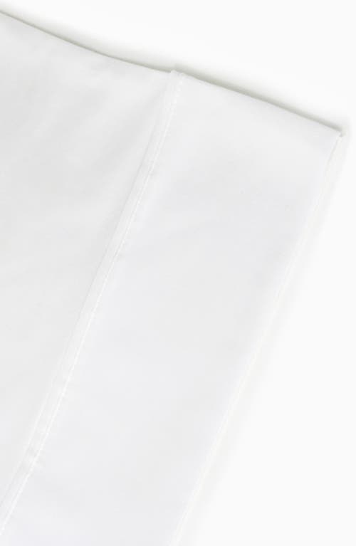 Melange Home Pleat Detail 400 Thread Count Sheet Set With Bonus Pillowcases In White