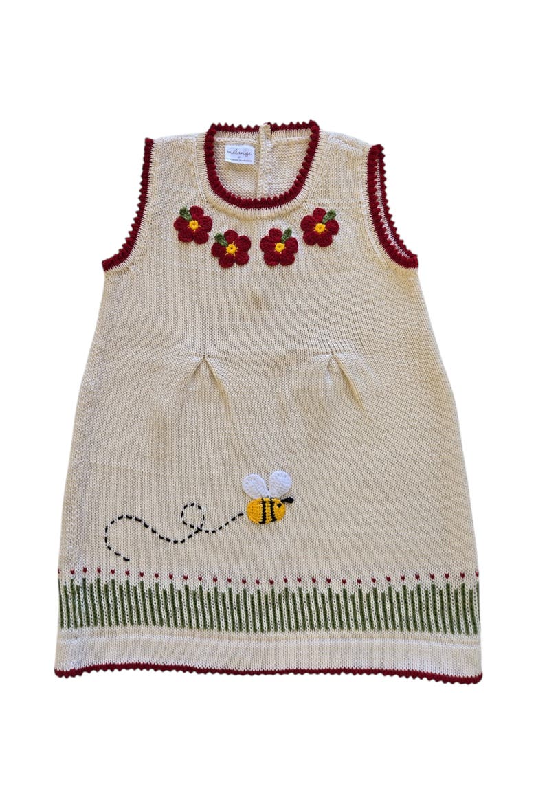 Bumblebee Garden Dress, Main, color, Ivory