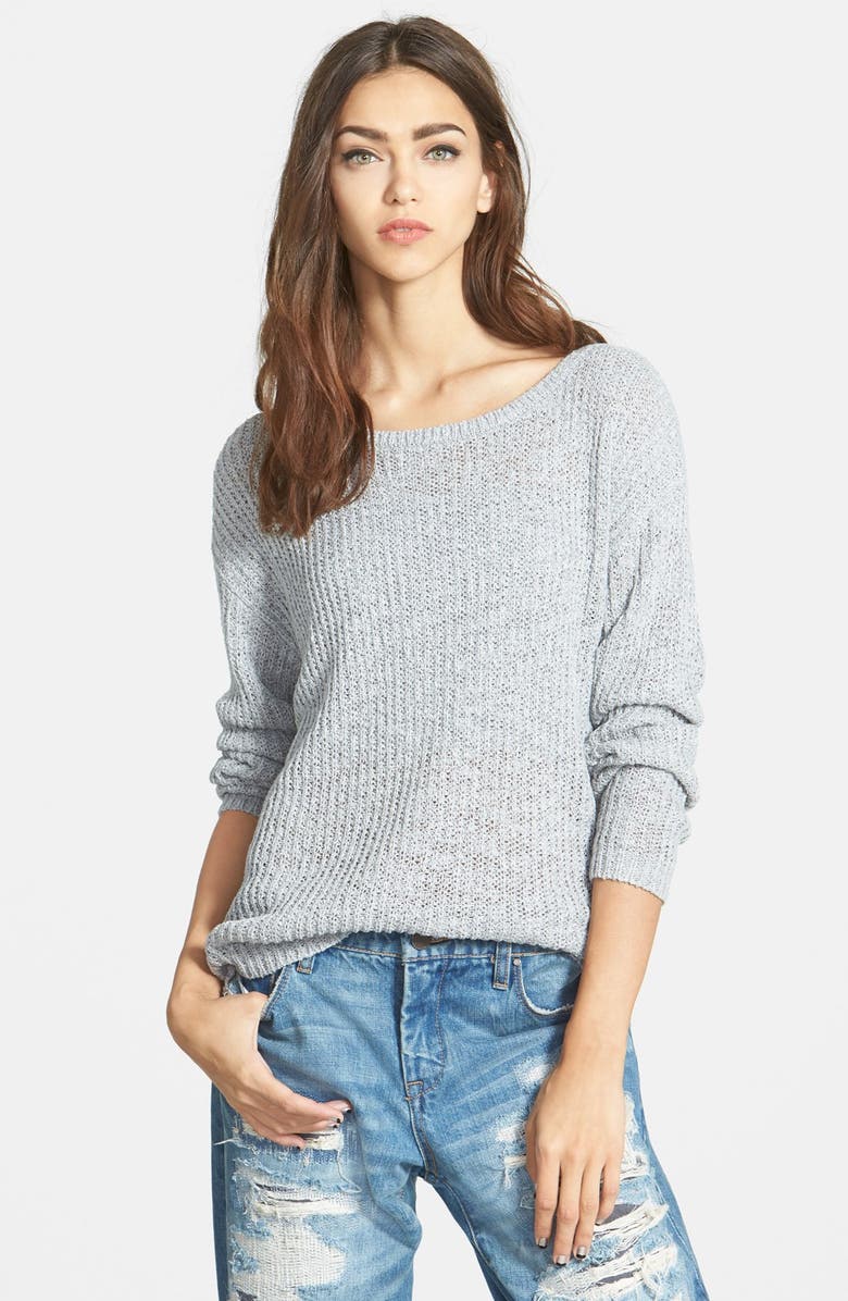 Leith Cutaway Hem Sweater, Main, color, 