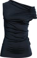 BOSS Ejoia Ruched Off the Shoulder Top