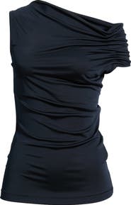 BOSS Ejoia Ruched Off the Shoulder Top