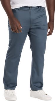 Oak Hill by DXL Big & Tall  Straight Fit 5-Pocket Tech Pants