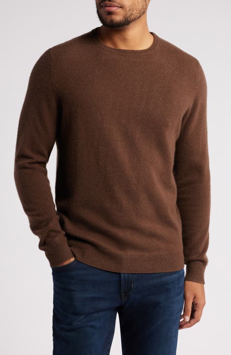 NWT Nordstrom Men's V-Neck Cashmere Sweater in Brown Kona - Size XL - on sale Msrp $165