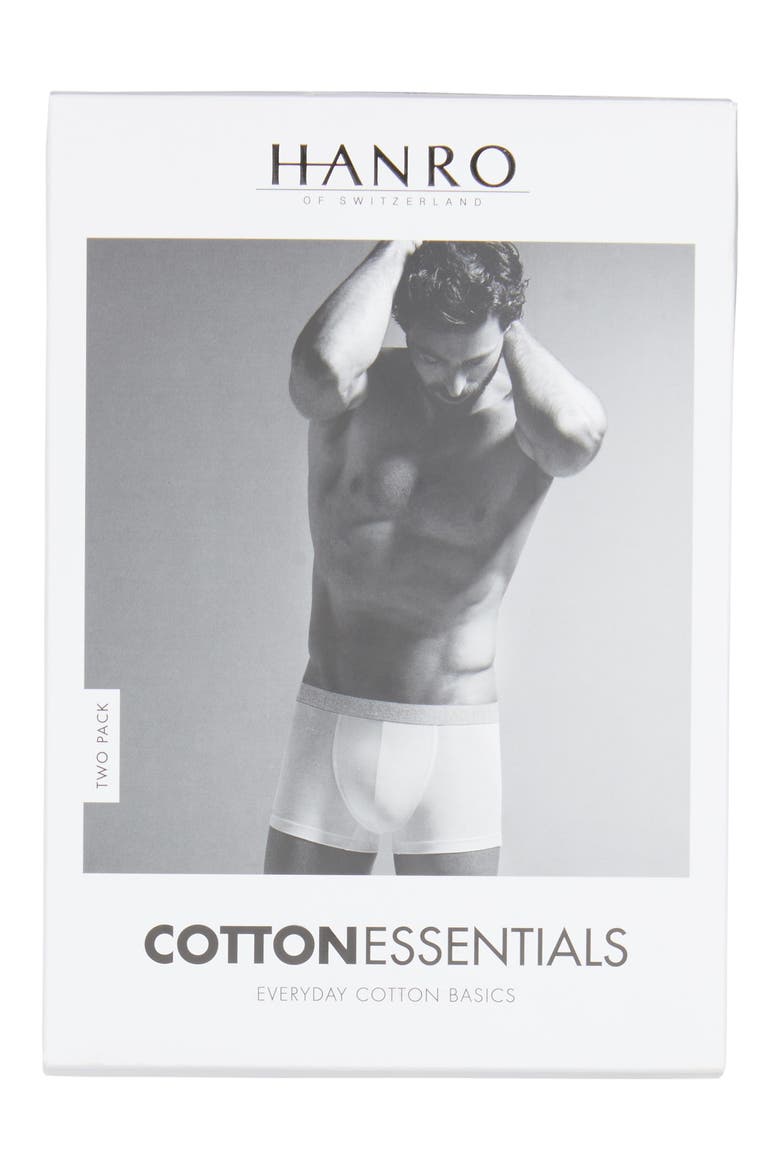 Cotton Essentials 2-Pack Cotton Boxer Briefs, Alternate, color, BLACK