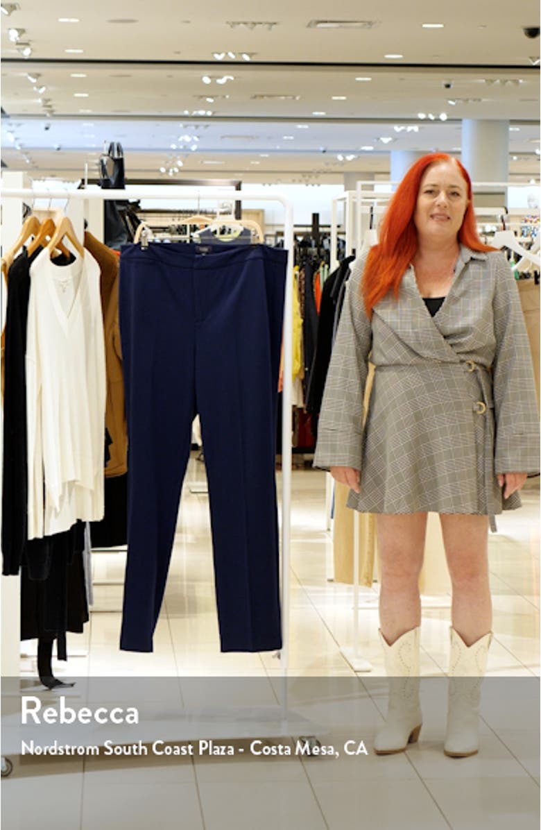 Stretch Knit Straight Leg Pants, sales video thumbnail