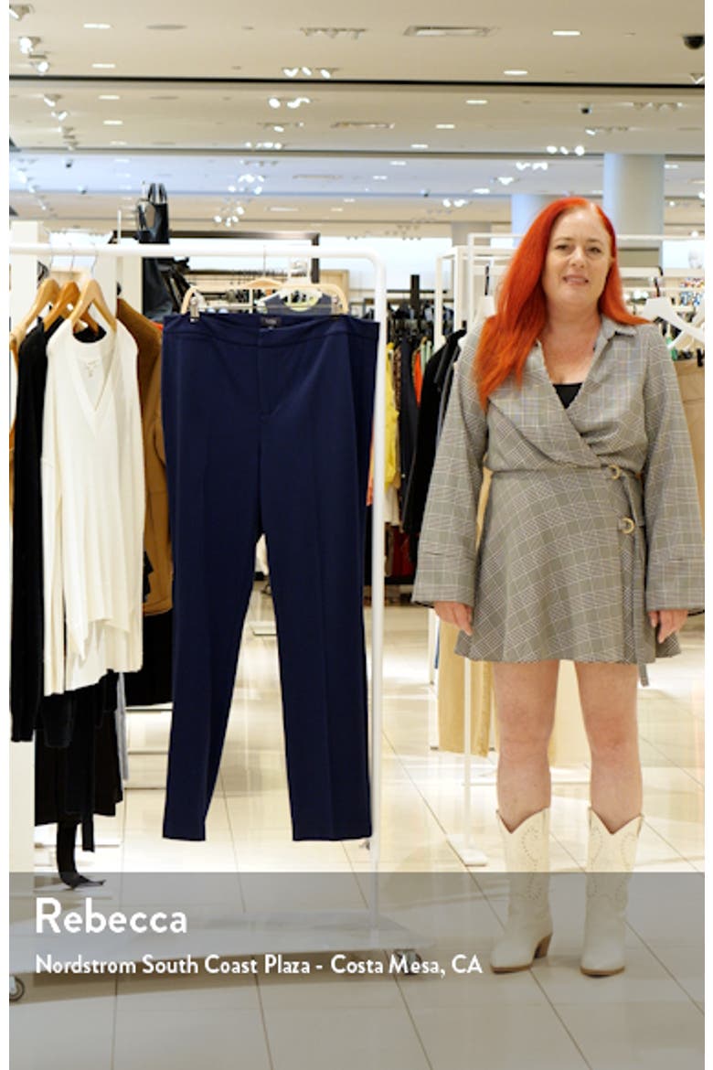 Stretch Knit Straight Leg Pants video
