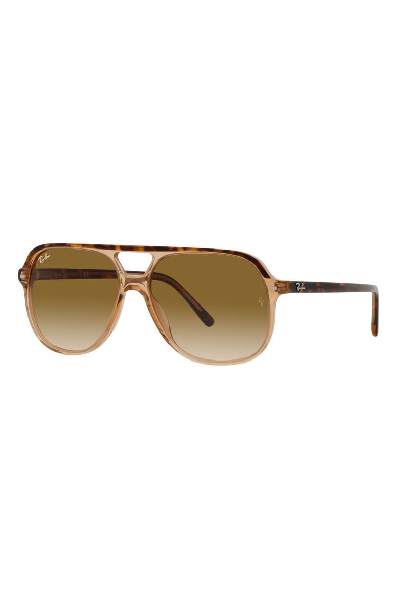 Ray-Ban 60mm Navigator Sunglasses, Alternate, color, Havana Brown/ Clear Brown